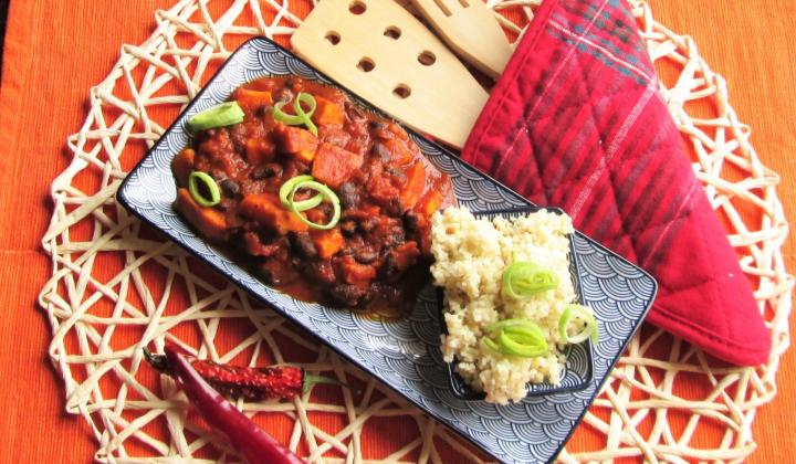 Jak uvařit jihoamerické dušené batáty s černými fazolemi | recepti Jak uvařit jihoamerické dušené batáty s černými fazolemi | recept