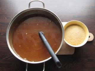 částečně povařený dýňový topping s třtinovým cukrem obohacení dýňové směsi třtinovým cukrem